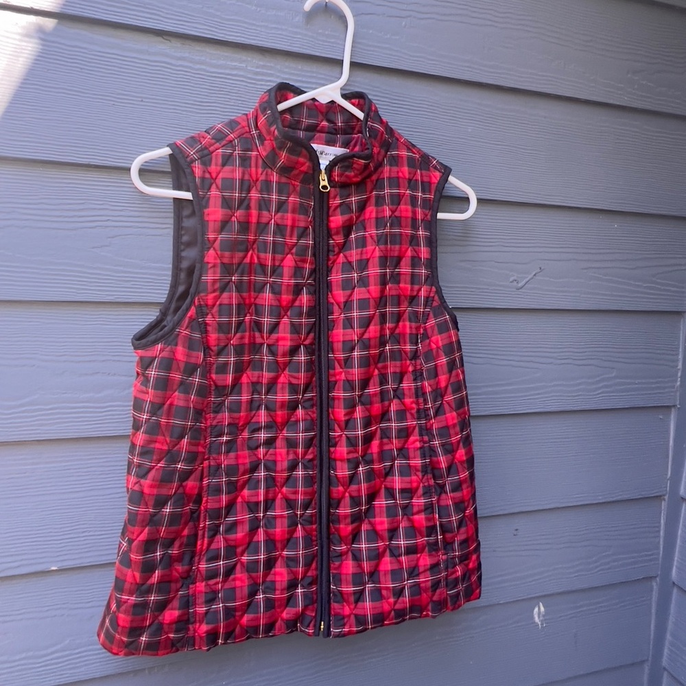 Croft Barrow plaid puffer vest